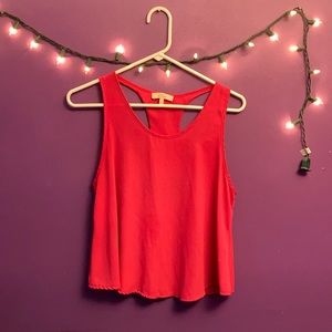 Hot pink crop top with open back design 💕